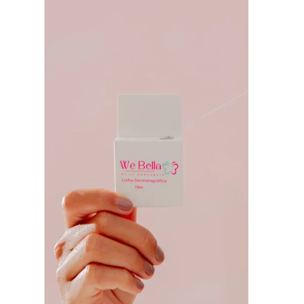 Linha Pigmentada Branca para Marcação de Sobrancelhas We Bella 10m