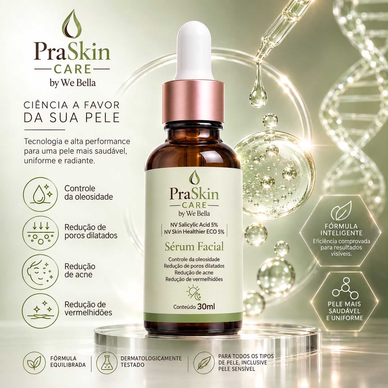 Sérum Facial Antiacne PraSkin Care by We Bella 30ml